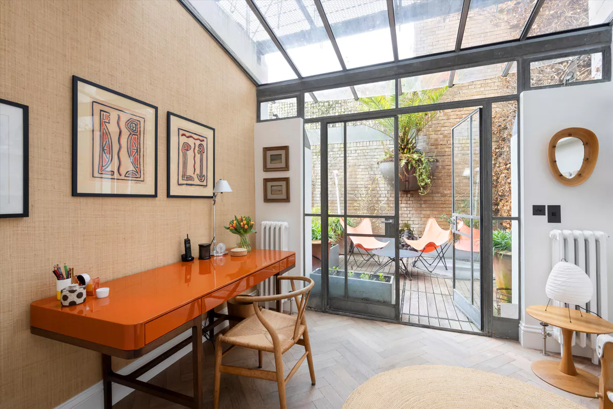 bureau dans véranda maison de ville Londres
