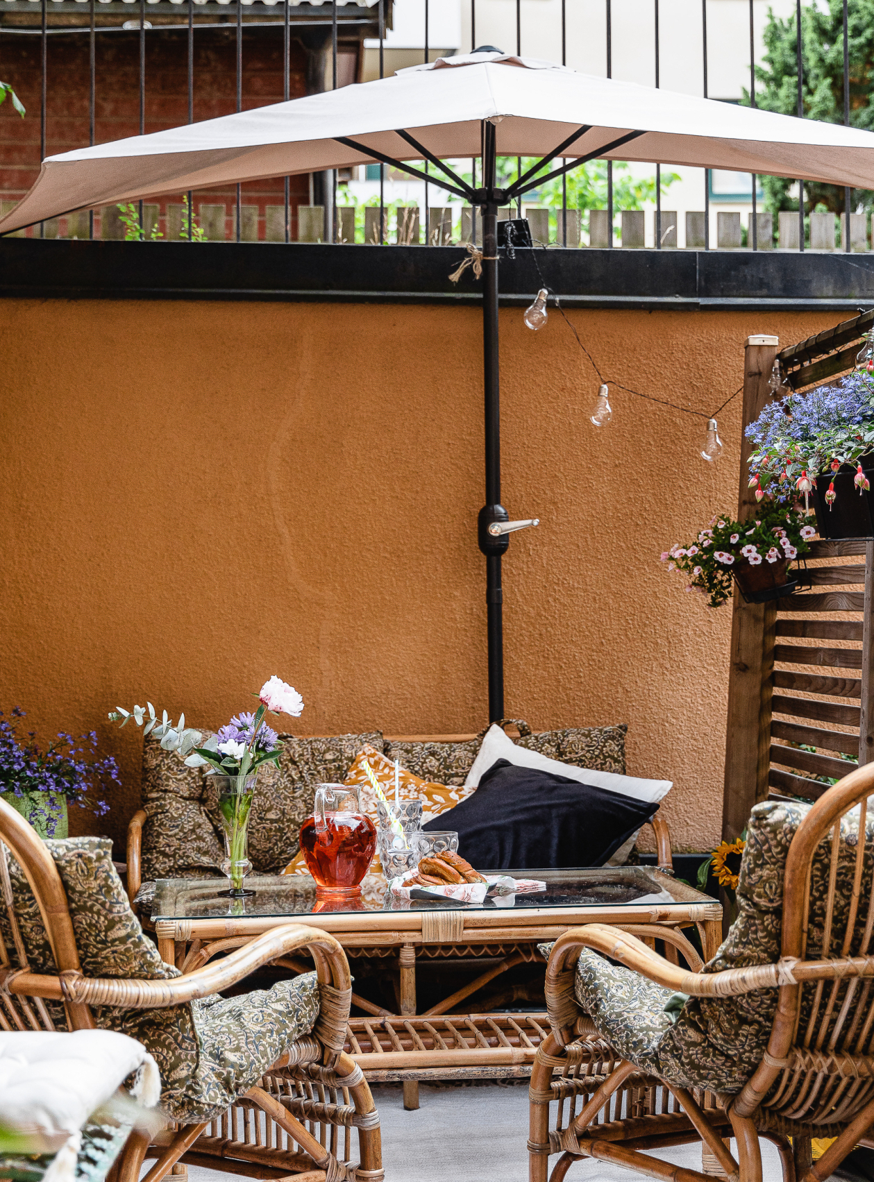 terrasse avec mobilier rotin et bambou terrasse avec mobilier rotin et bambou