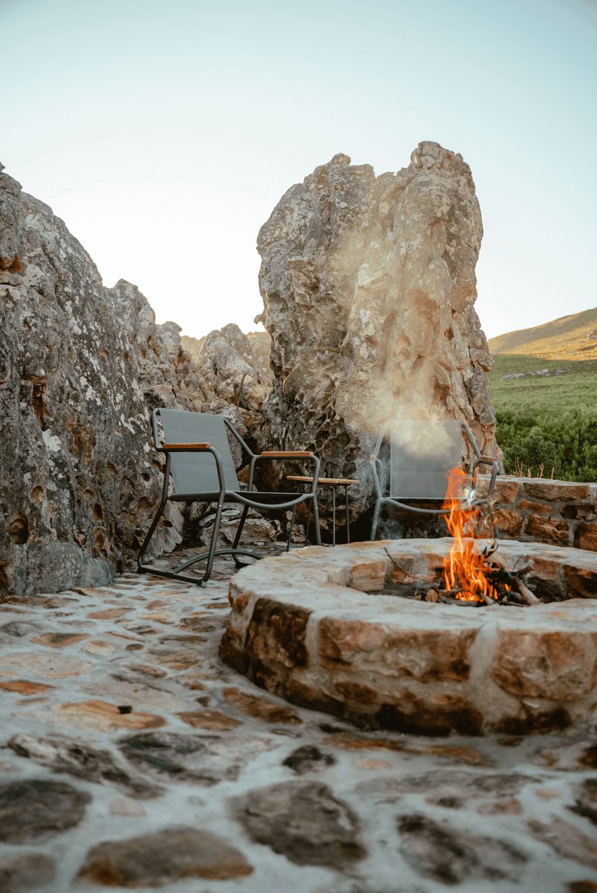 brasero The Hill Luxury Cabin Afrique du Sud brasero The Hill Luxury Cabin Afrique du Sud