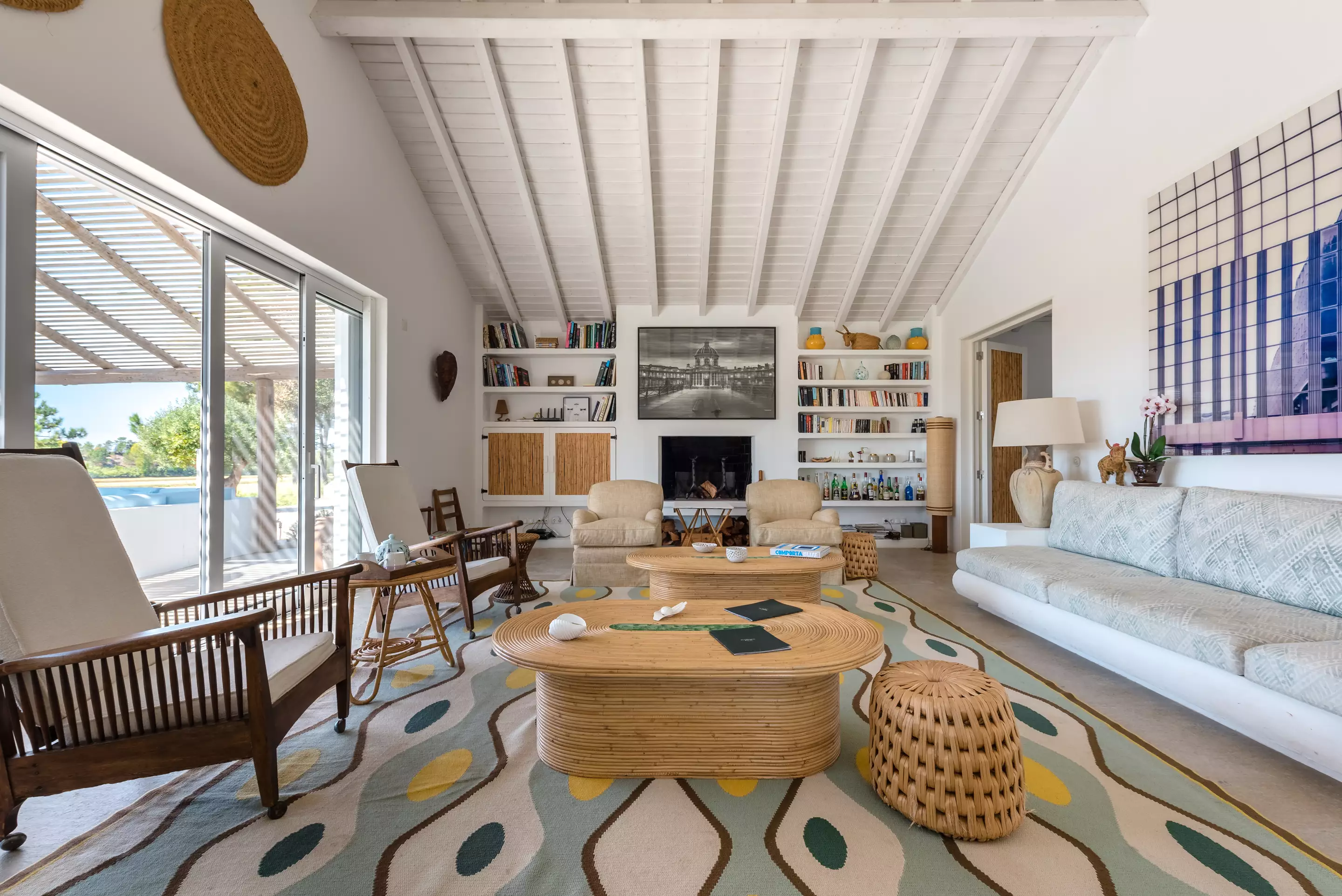 salon décoration contemporaine maison Comporta