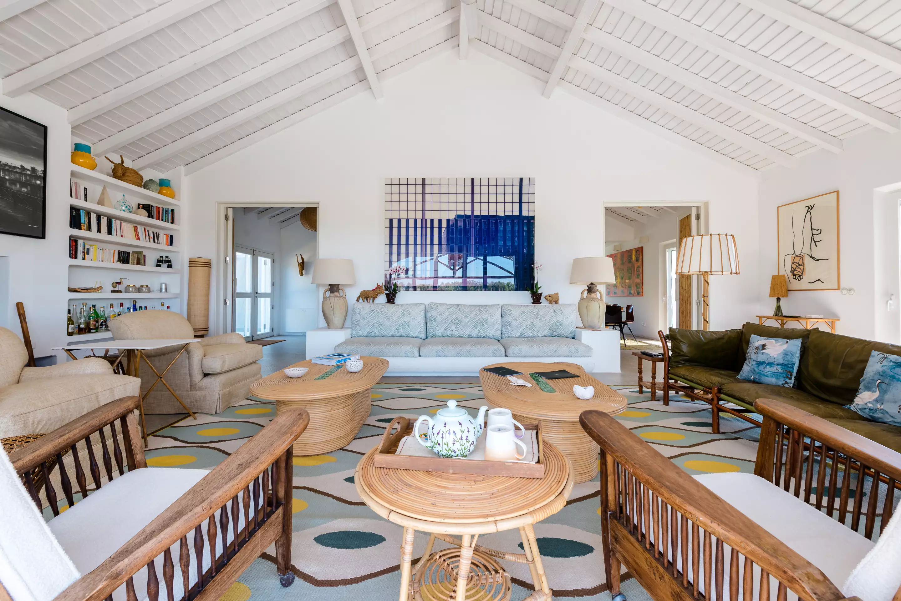 salon décoration contemporaine maison Comporta