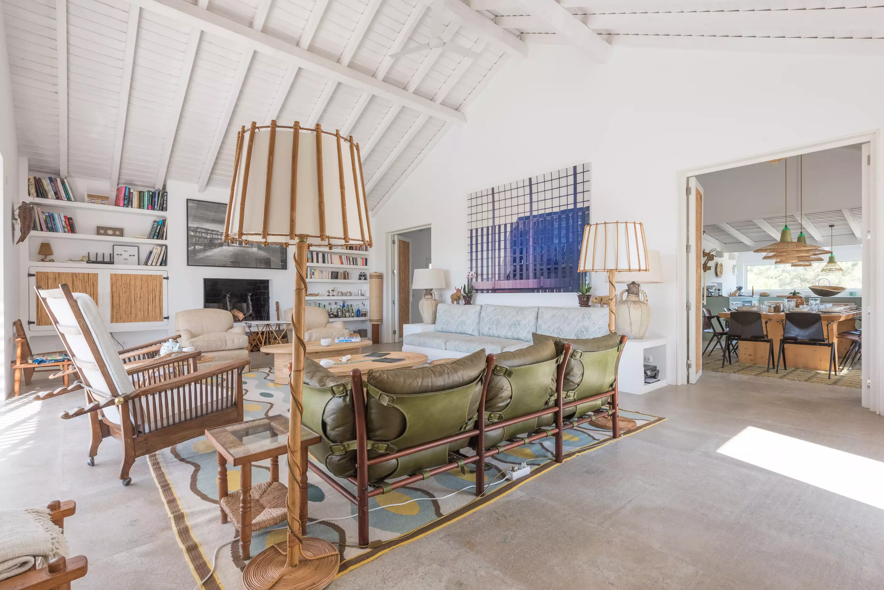 salon décoration contemporaine maison Comporta