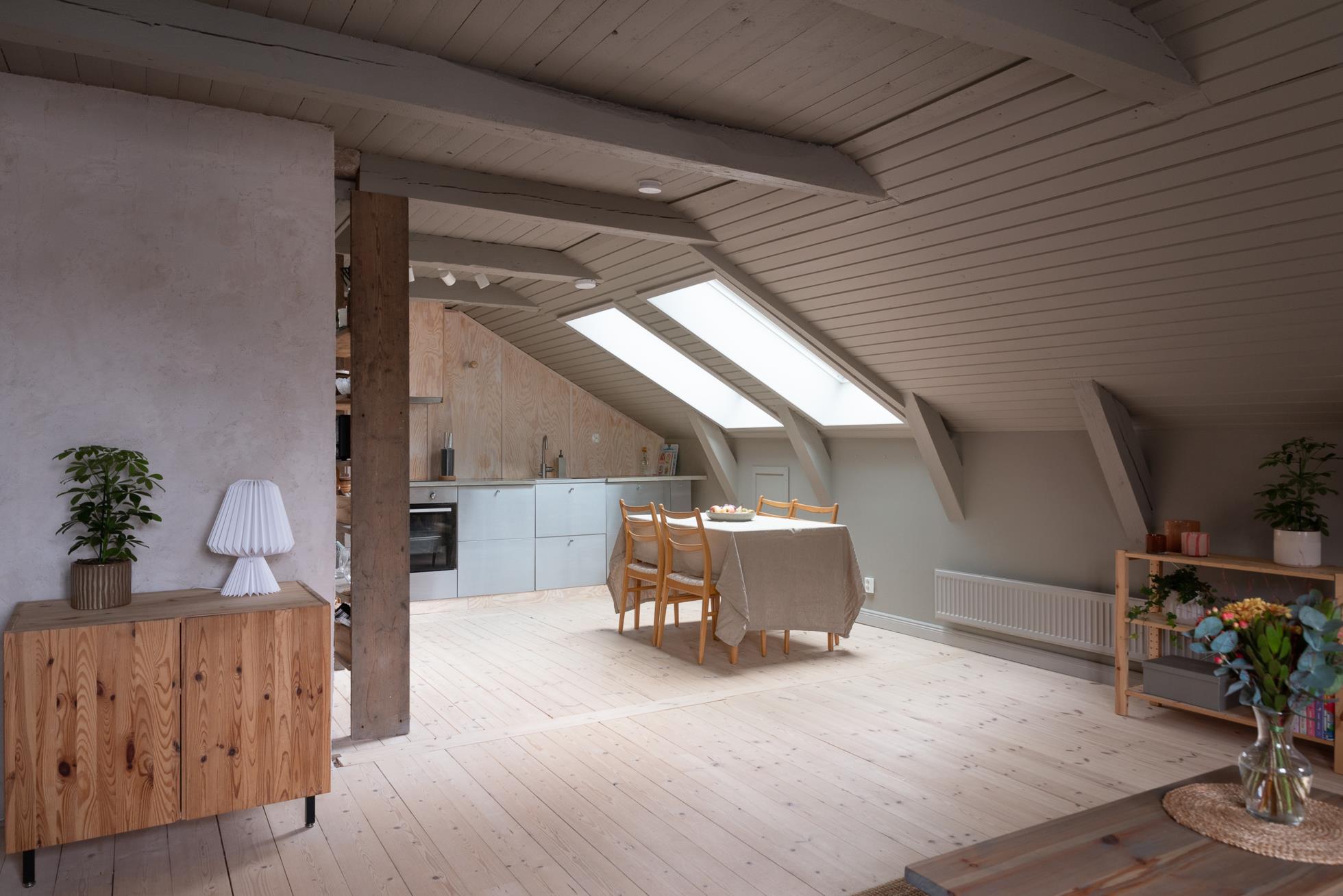 cuisine décoration scandinave deux-pièces 56m2