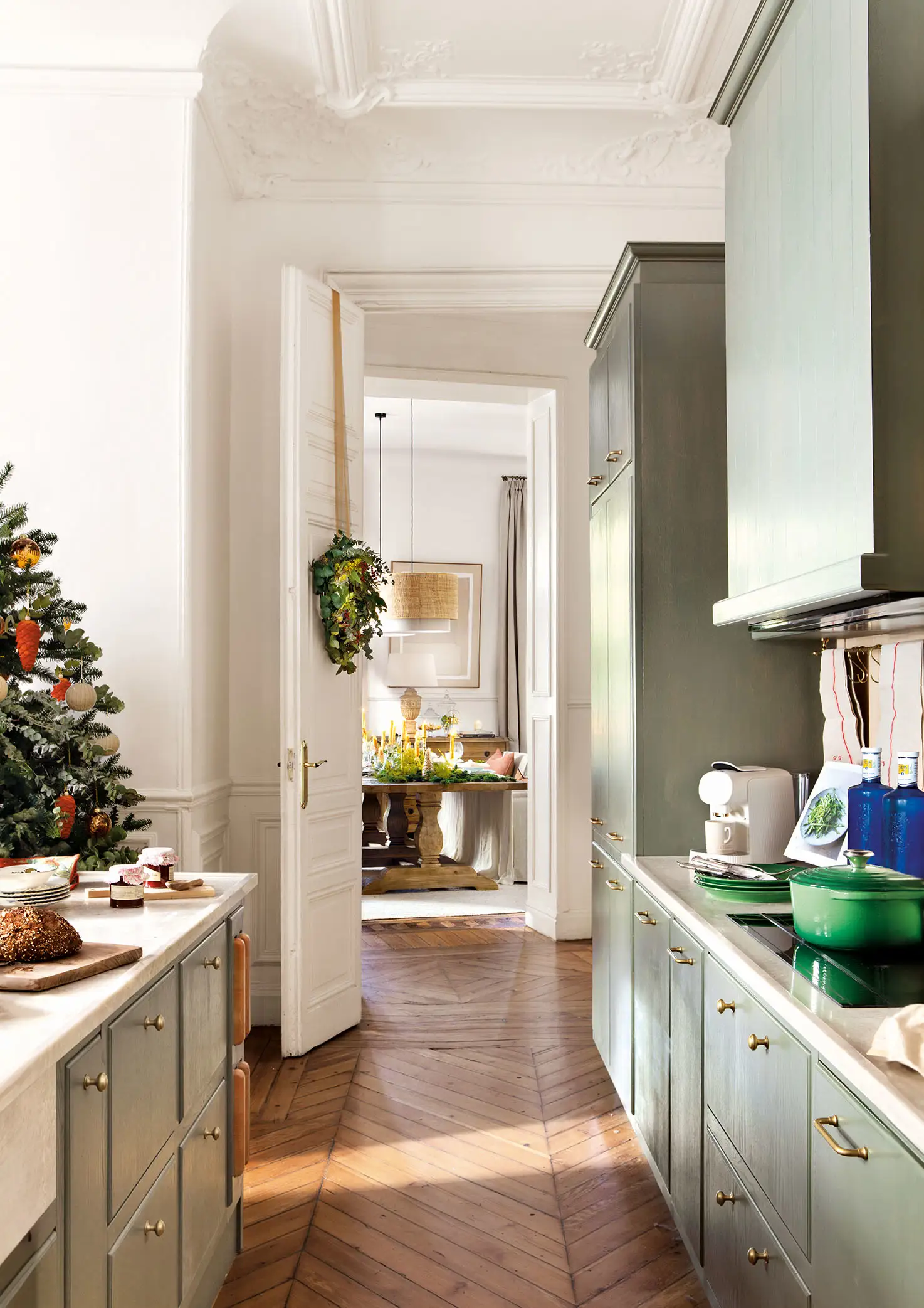 cuisine verte décoration Noël El Mueble cuisine verte décoration Noël El Mueble