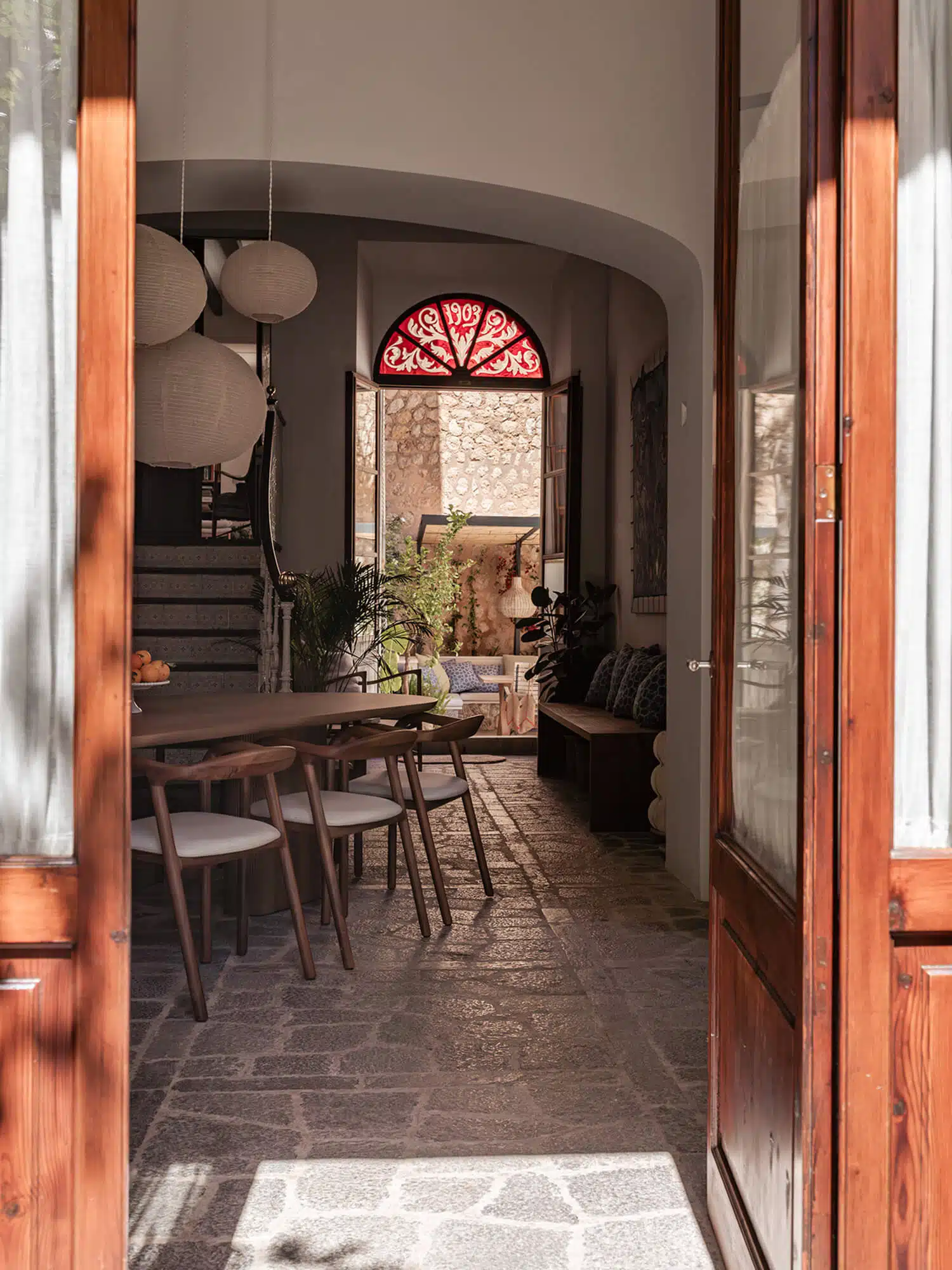 entrée maison ancienne rénovée