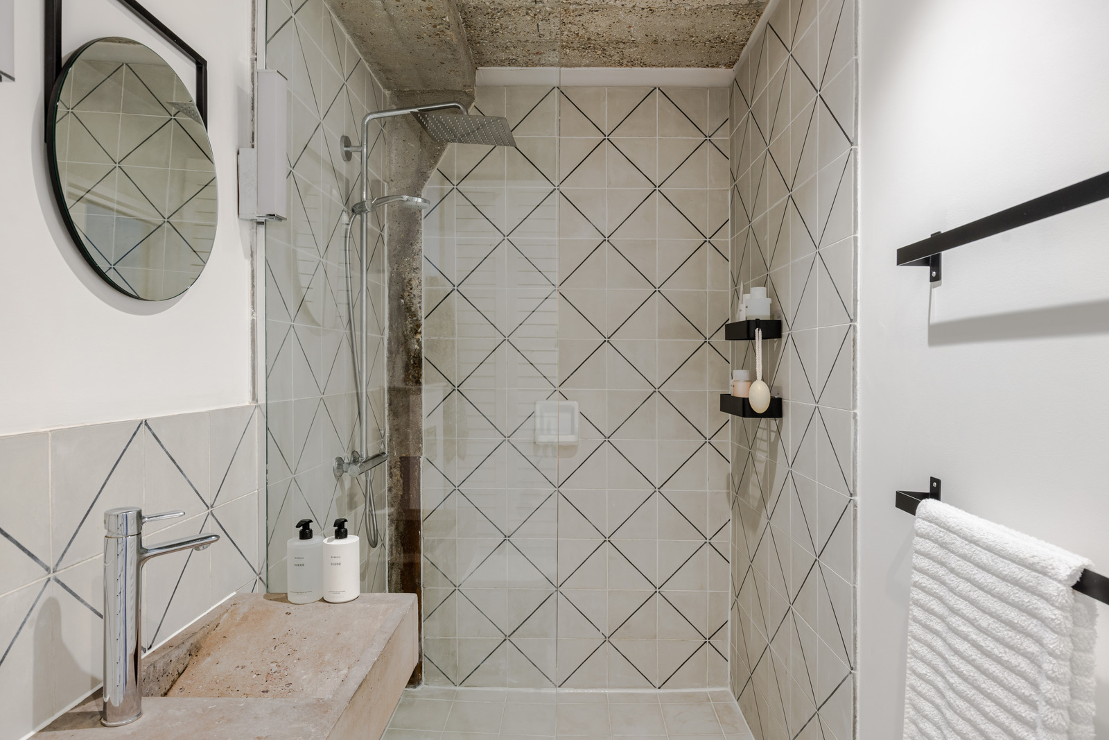 salle de bain mini loft Londres décoration industrielle salle de bain mini loft Londres décoration industrielle