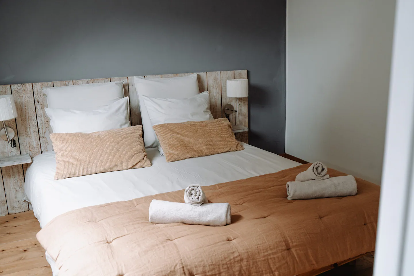 chambre mur vert