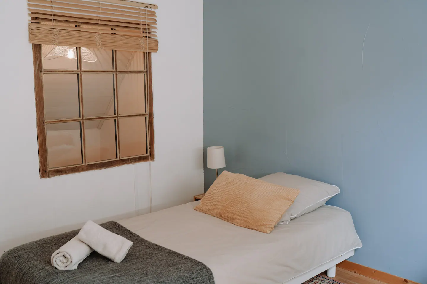 chambre mur vert