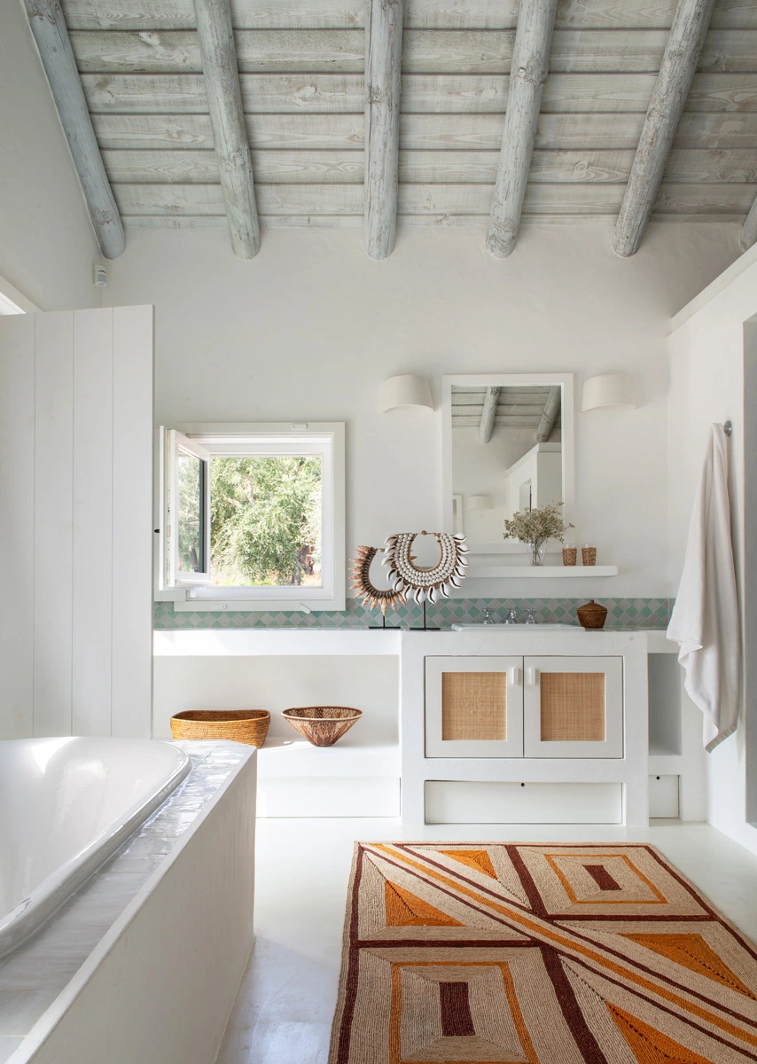 salle de bain décoration rustique chic maison avec piscine Casa Montado Portugal salle de bain décoration rustique chic maison avec piscine Casa Montado Portugal