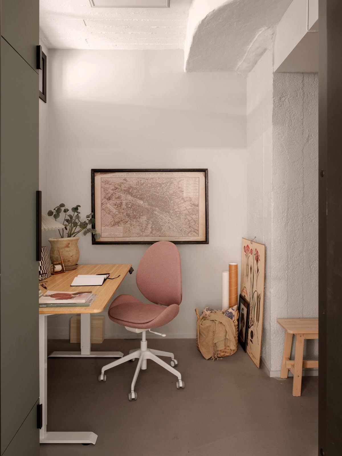 bureau appartement 155m2 décoration scandinave
