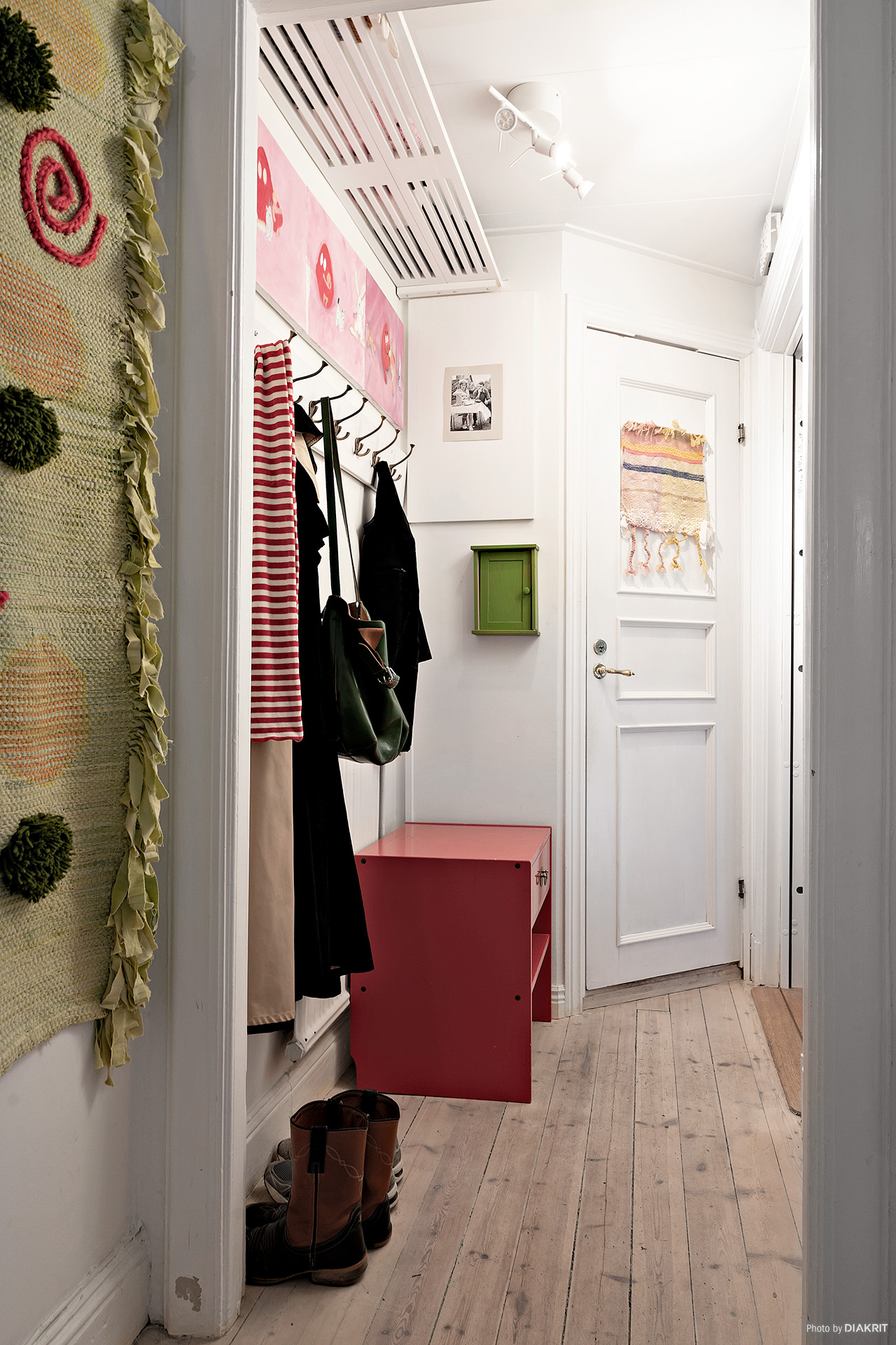 entrée décoration scandinave appartement 35m2