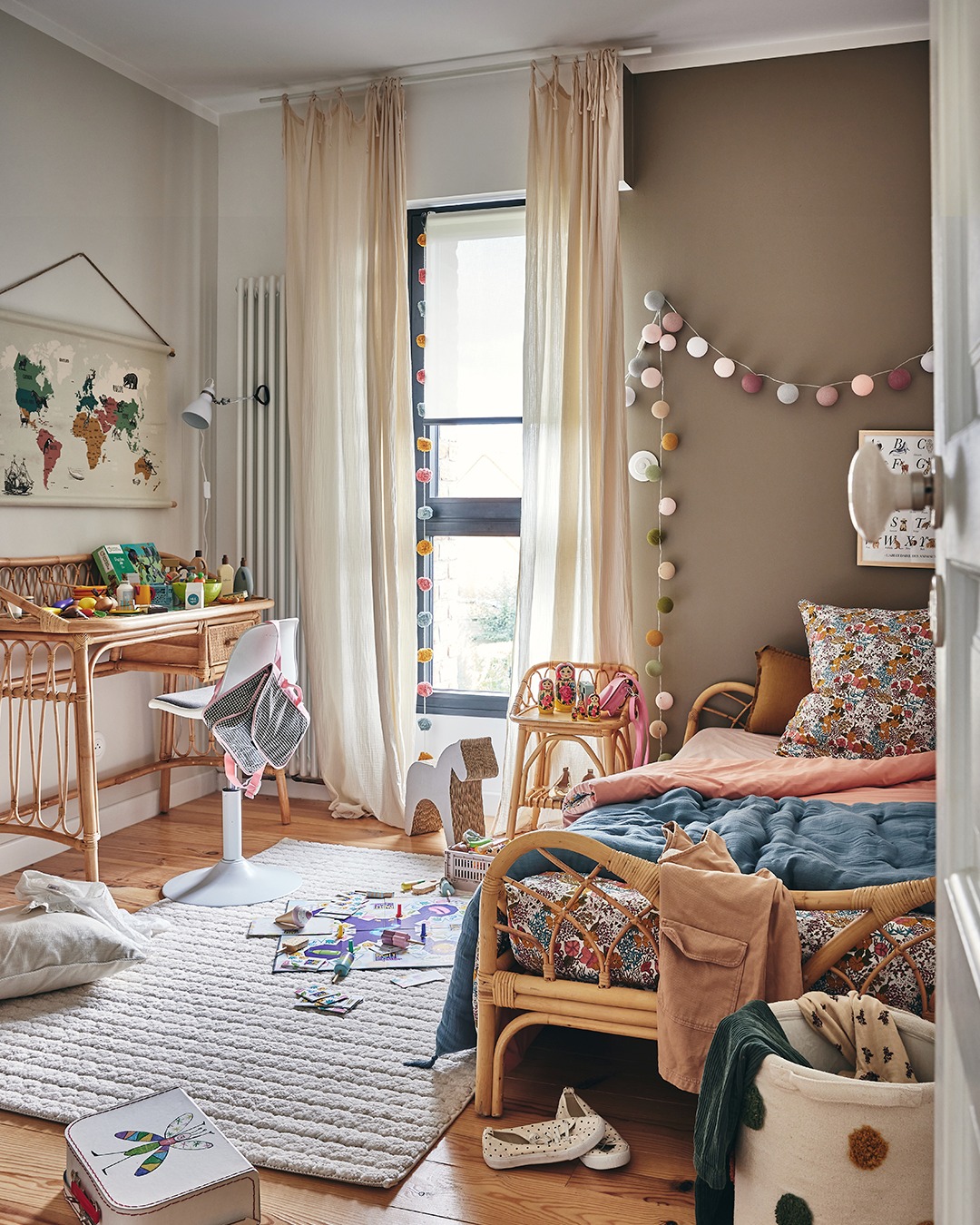chambre enfant décoration naturelle maison décorée par Alinea