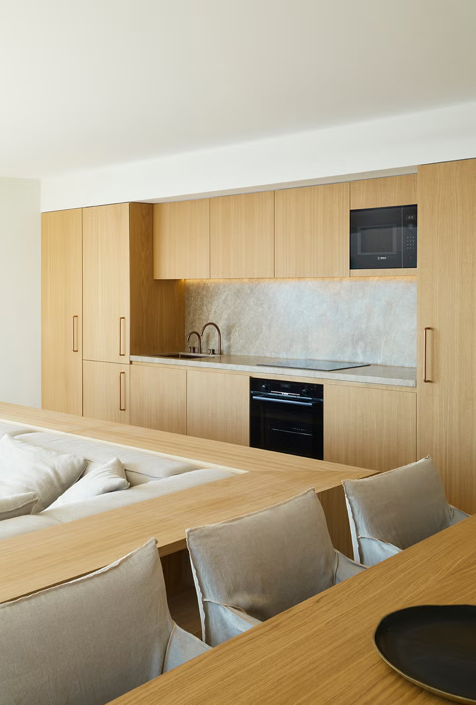 cuisine design bois clair