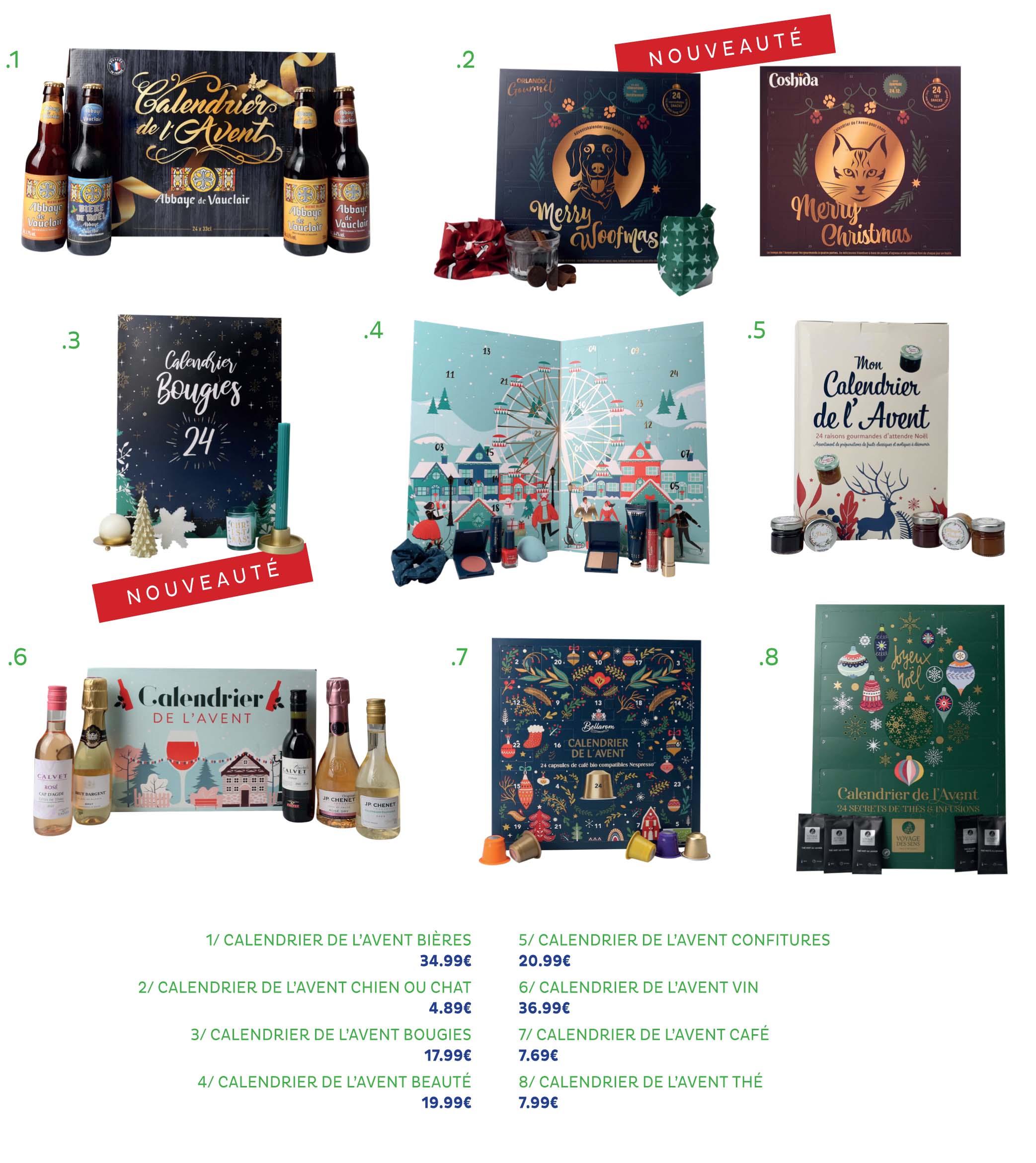 Calendriers de l Calendriers de l'Avent Lidl 2024