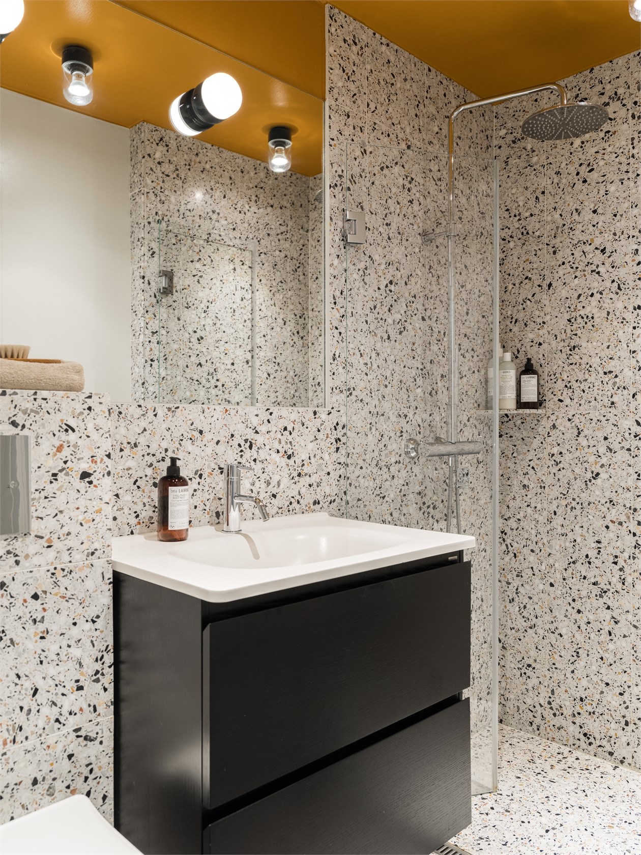 salle de bain décoration moderne murs terrazzo salle de bain décoration moderne murs terrazzo