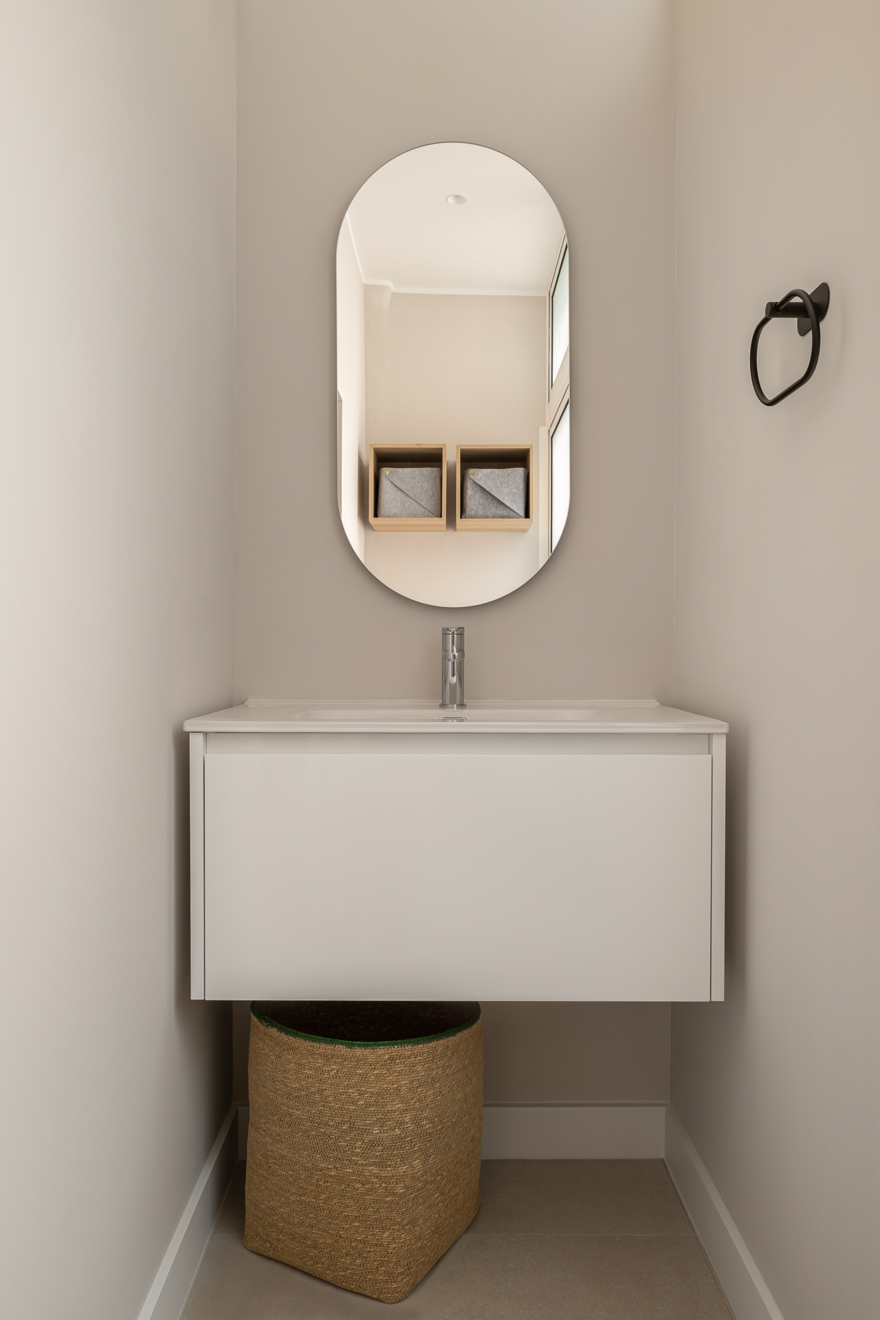 salle de bain beige design