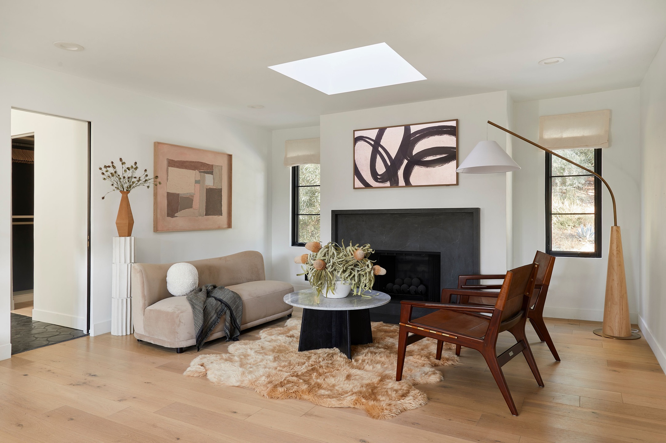 salon maison mid-century Bobby Berk salon maison mid-century Bobby Berk