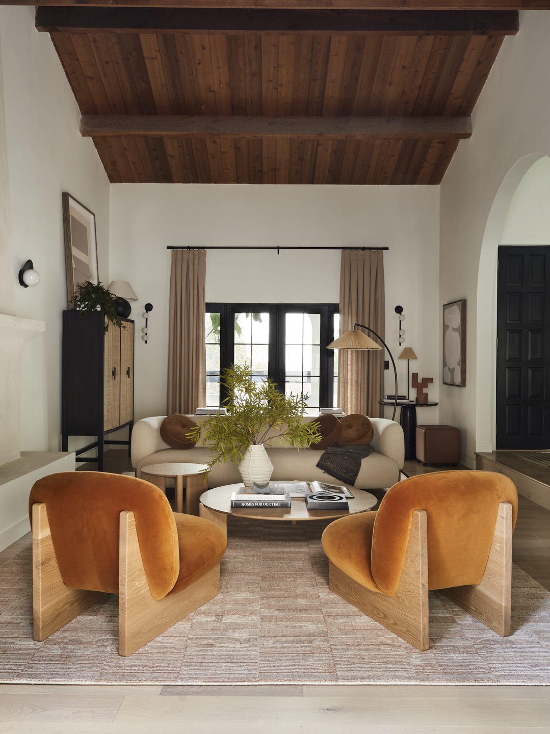salon maison mid-century Bobby Berk salon maison mid-century Bobby Berk