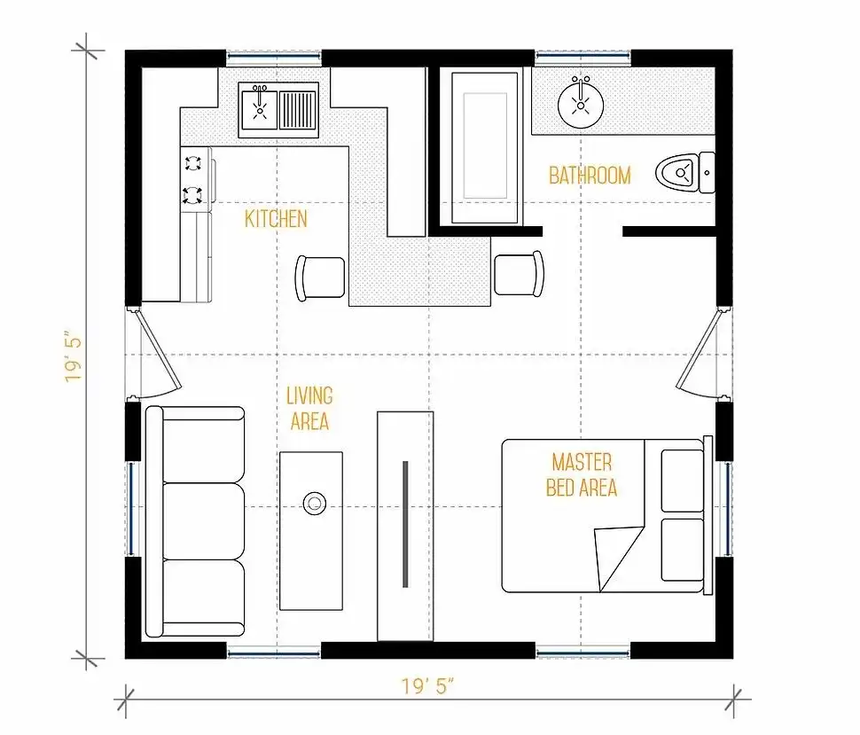 plan petite maison 34m2 plan petite maison 34m2