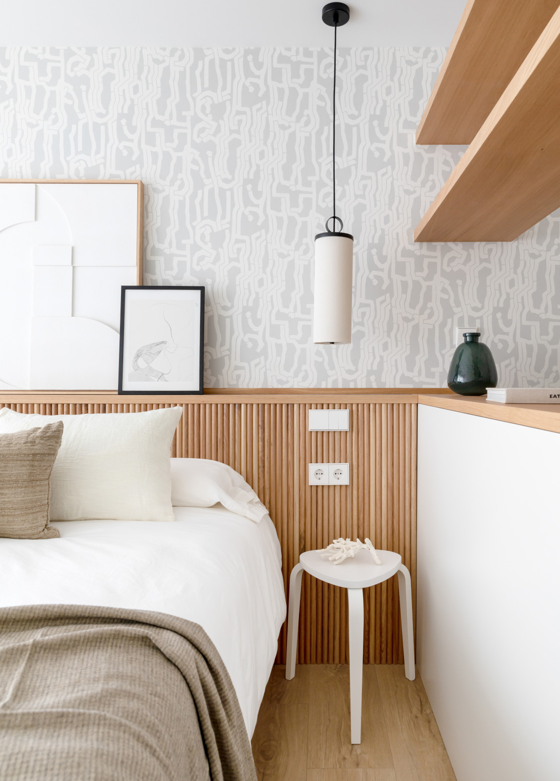 chambre avec dressing ouvert décoration contemporaine appartement 81m2 chambre avec dressing ouvert décoration contemporaine appartement 81m2