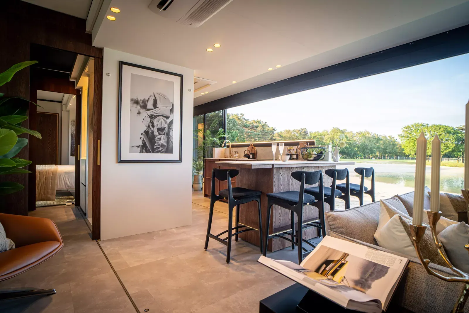 salon et cuisine petite maison 60m2