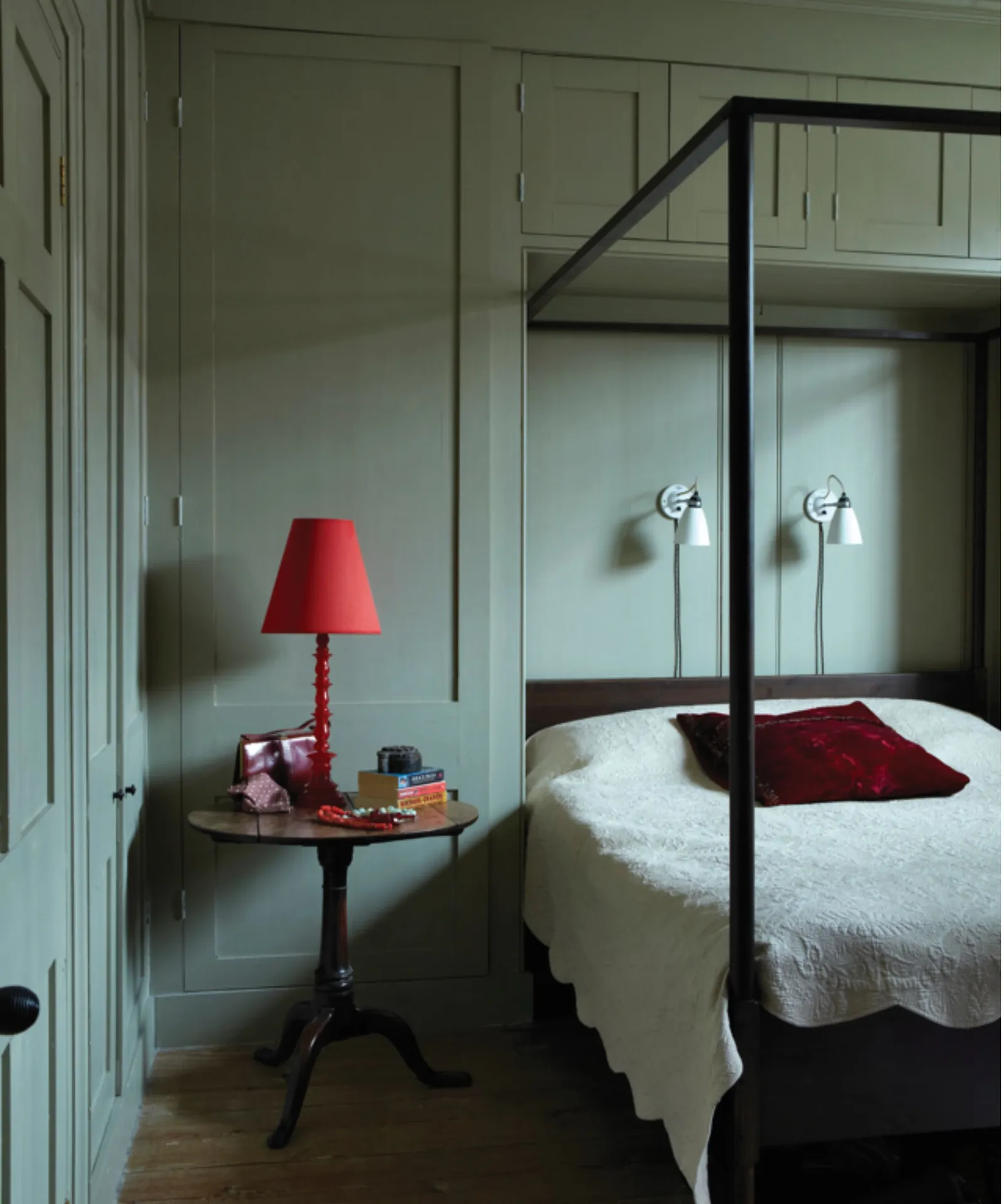 chambre murs couleur neutre French Gray Farrow & Ball