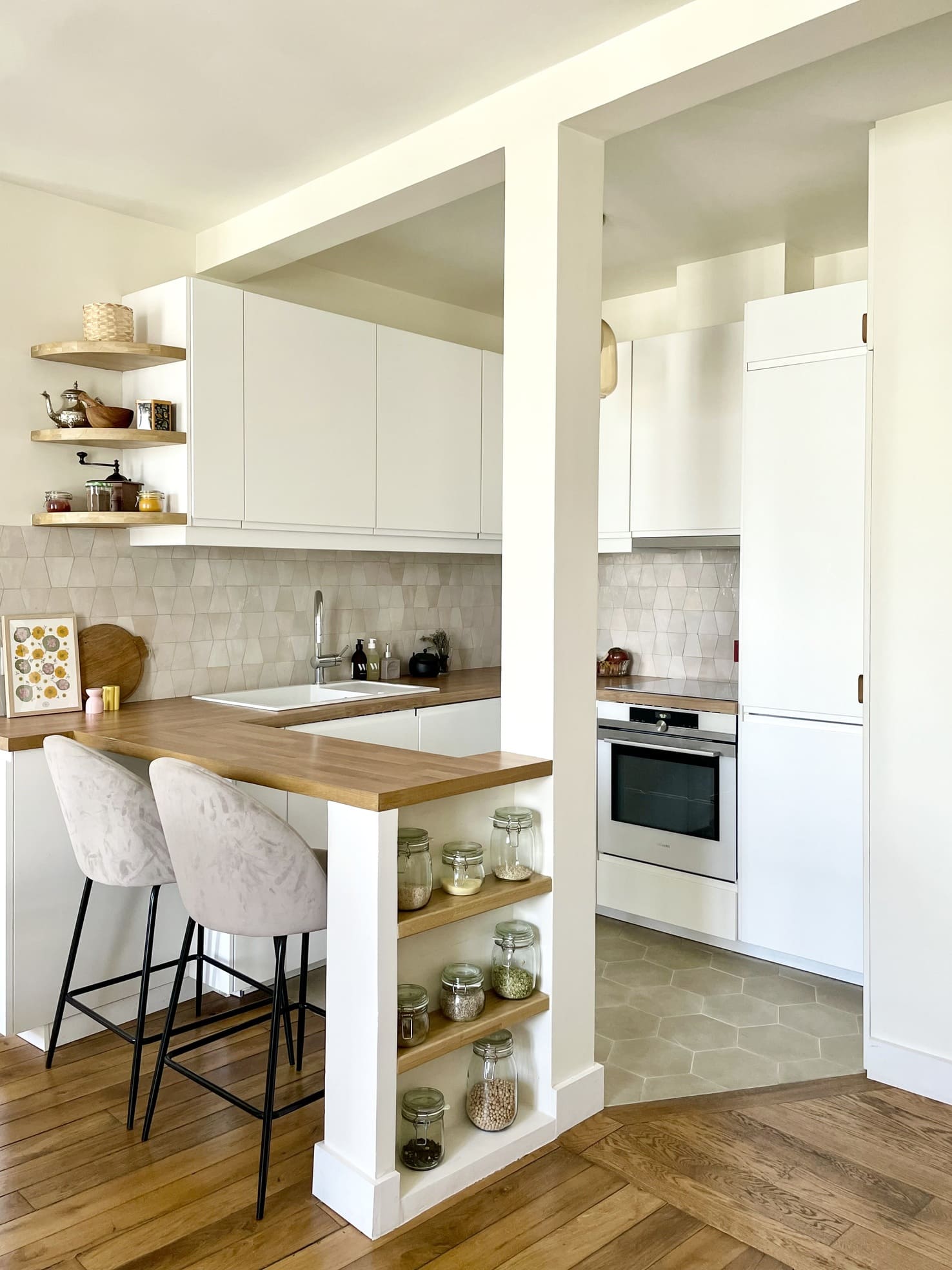 cuisine ouverte appartement Paris par Happy Pog Charlotte Gille cuisine ouverte appartement Paris par Happy Pog Charlotte Gille
