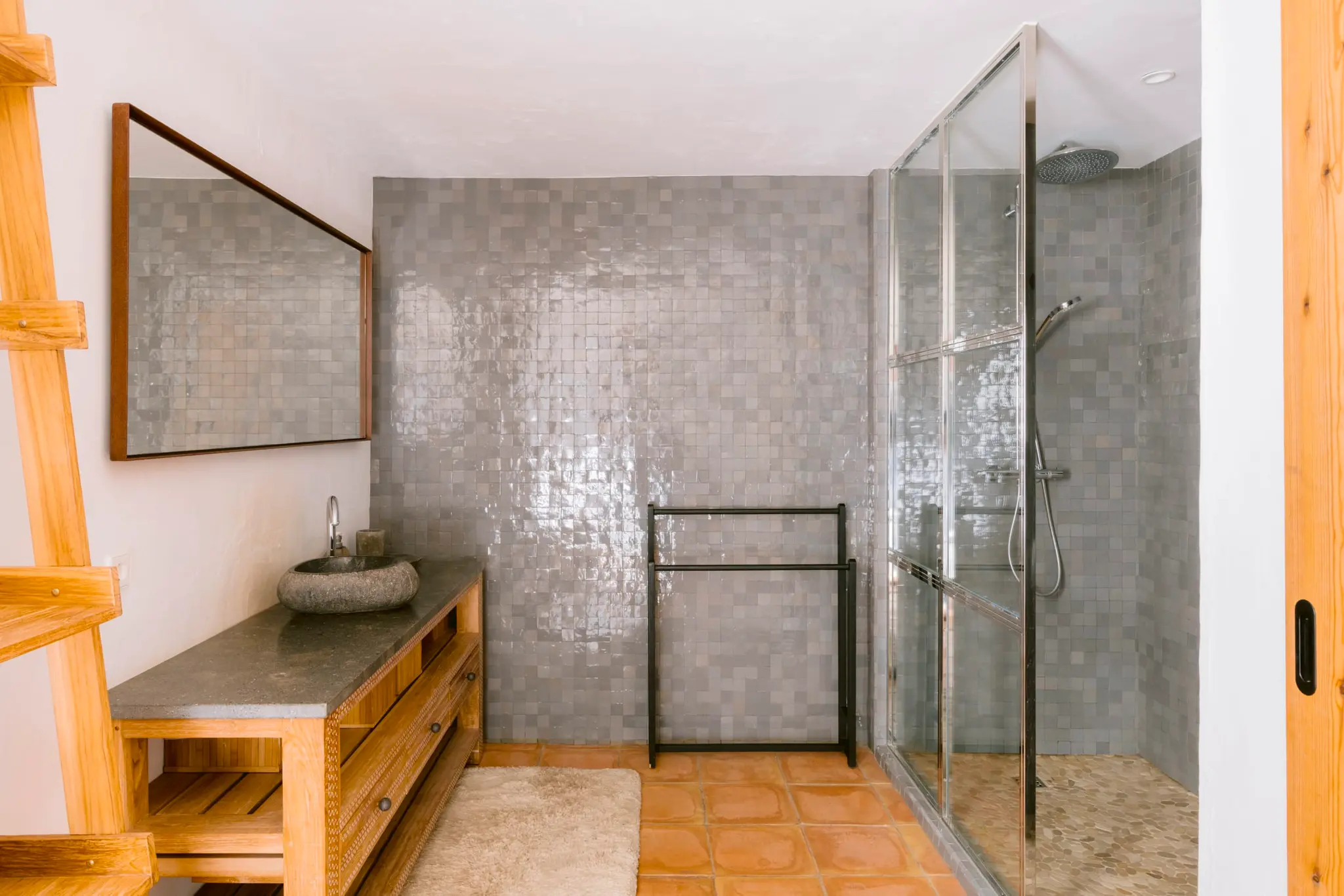 salle de bain zelliges grises salle de bain zelliges grises
