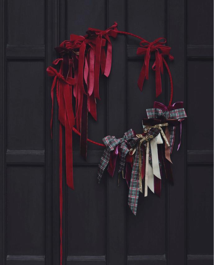 couronne Noël tissu Zara Home couronne Noël tissu Zara Home