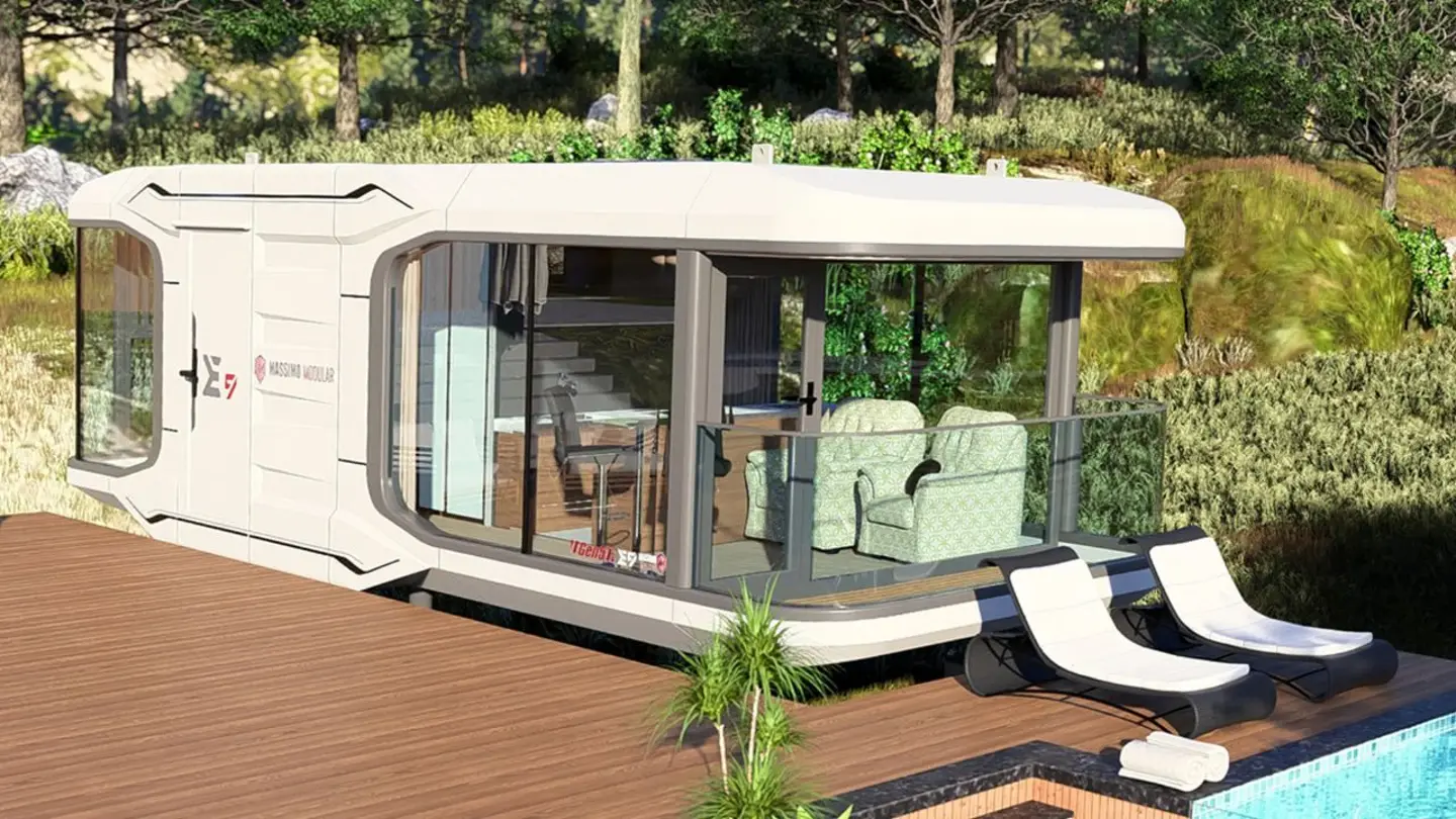 petite maison 38m2 lignes futuristes Massimo Modular petite maison 38m2 lignes futuristes Massimo Modular