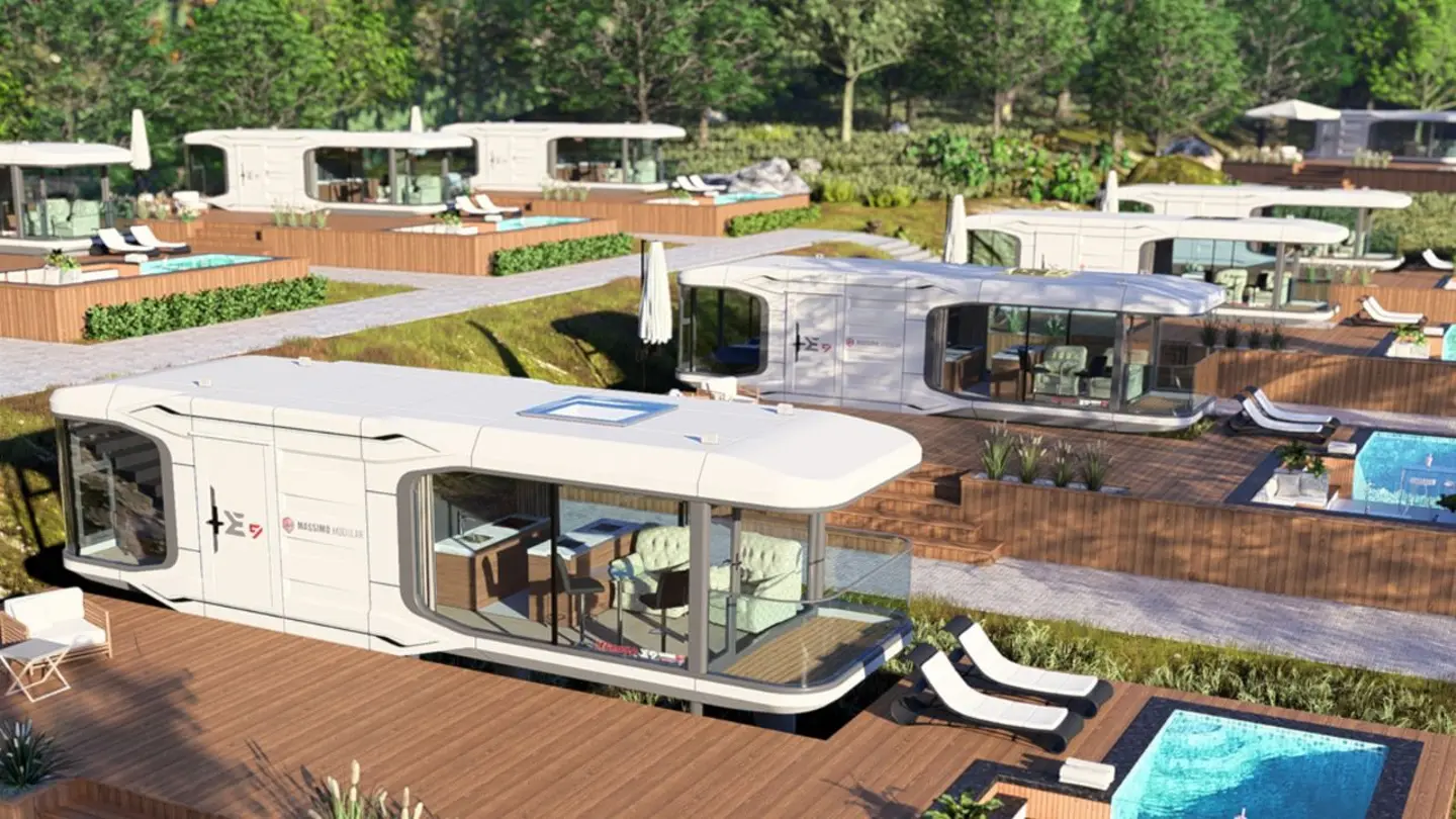 petite maison 38m2 lignes futuristes Massimo Modular petite maison 38m2 lignes futuristes Massimo Modular