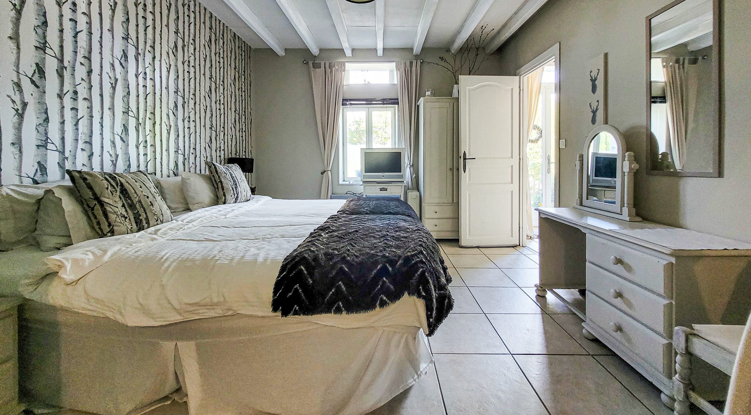 chambre avec poutres blanches chambre avec poutres blanches