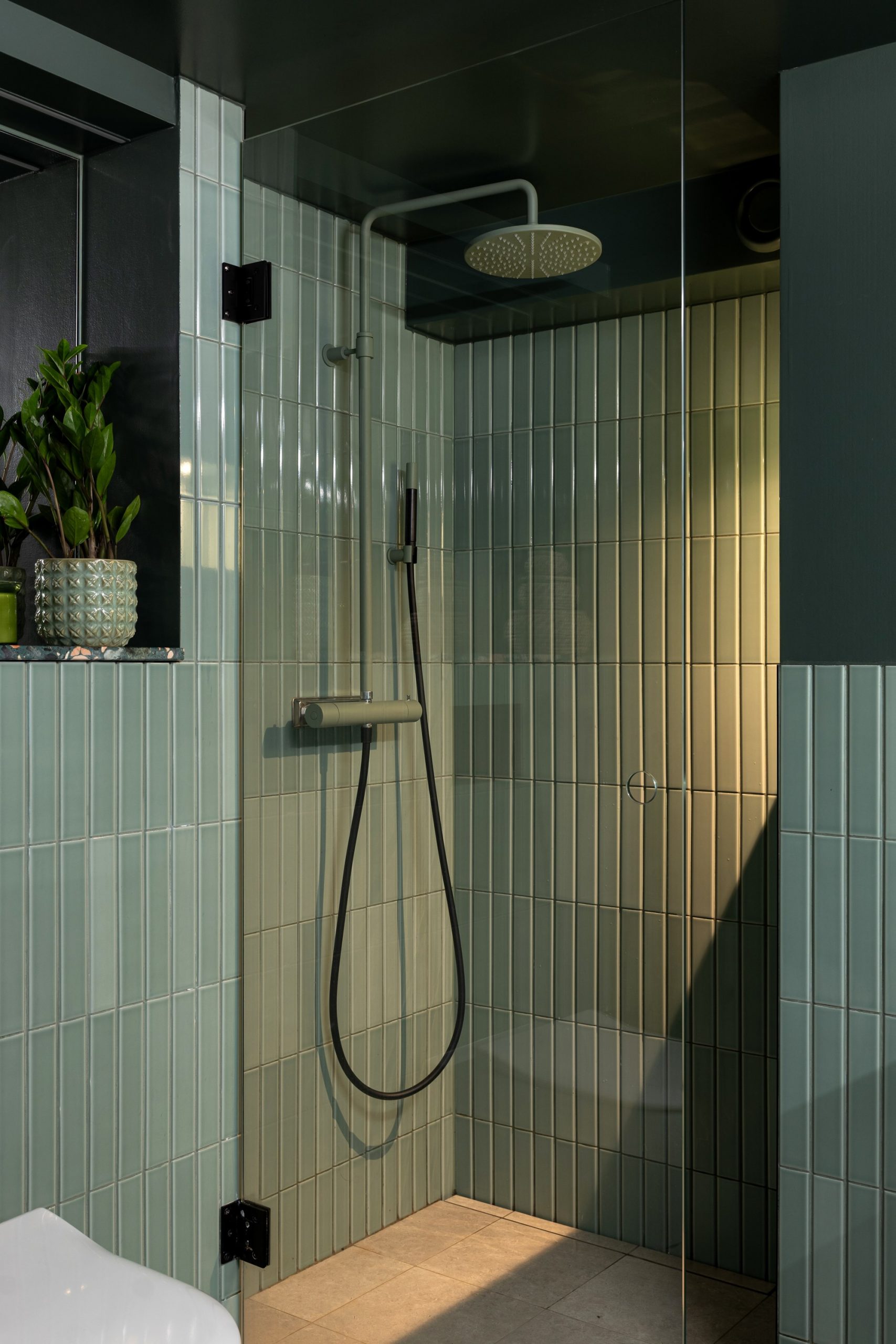 salle de bain verte salle de bain verte