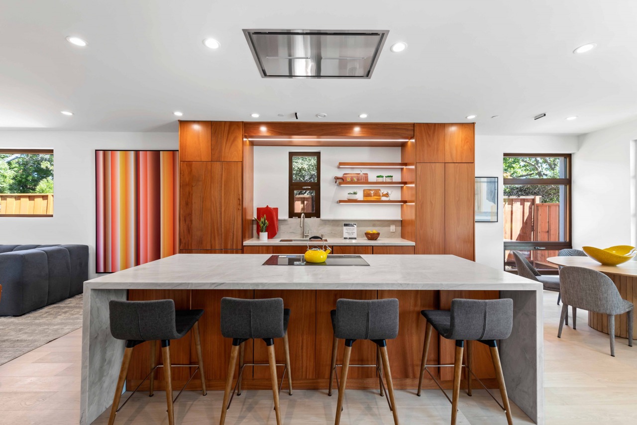 cuisine bois ouverte maison autonome Tesla par SIDCO HOMES cuisine bois ouverte maison autonome Tesla par SIDCO HOMES