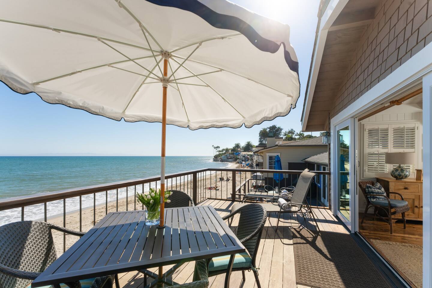 terrasse maison de plage vue mer