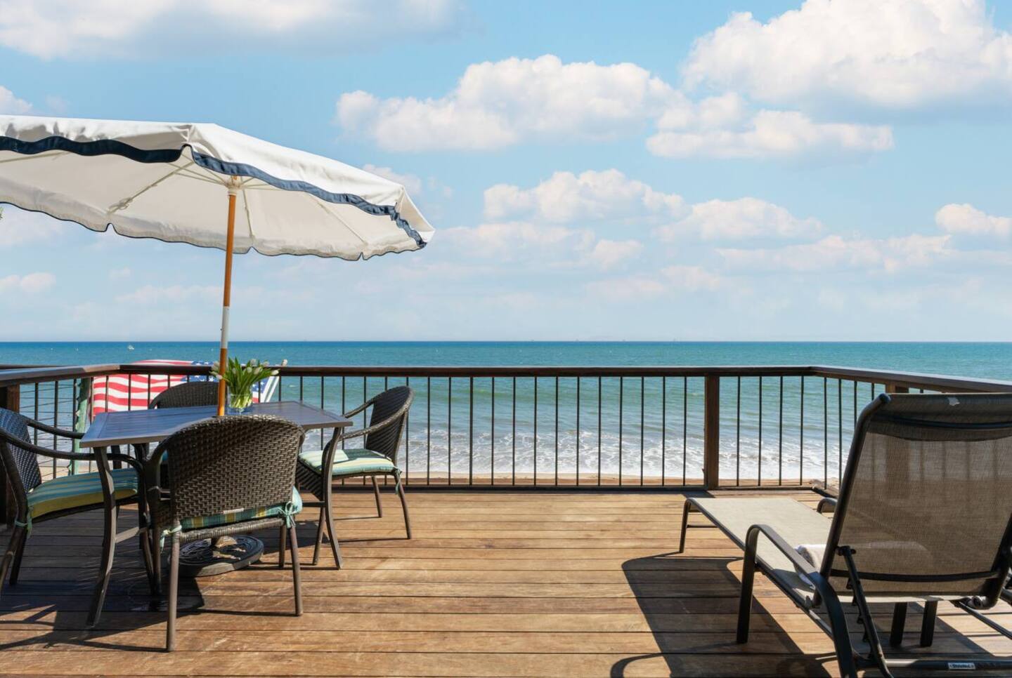terrasse maison de plage vue mer