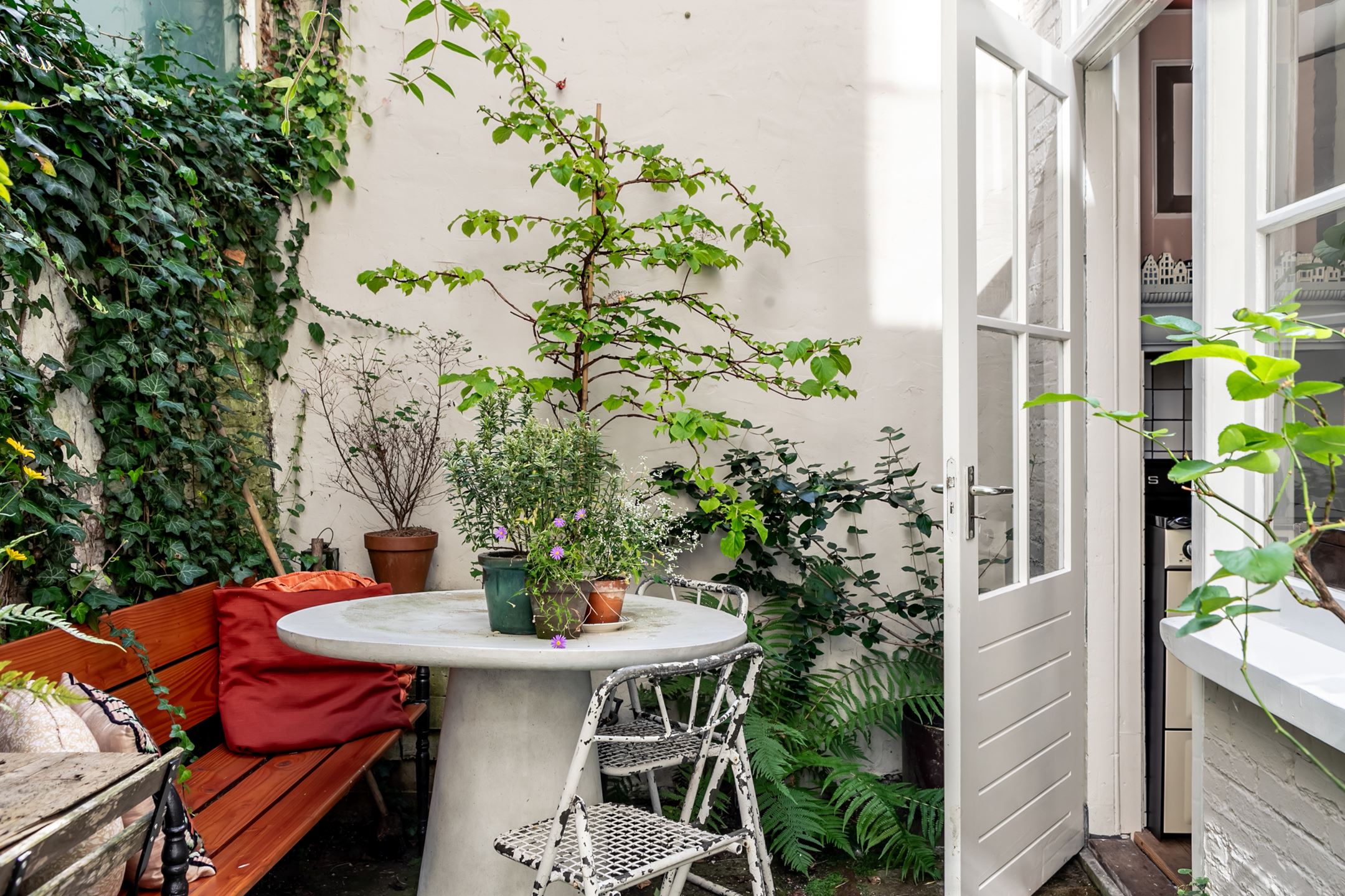 patio petite maison de ville 62m2 décoration vintage