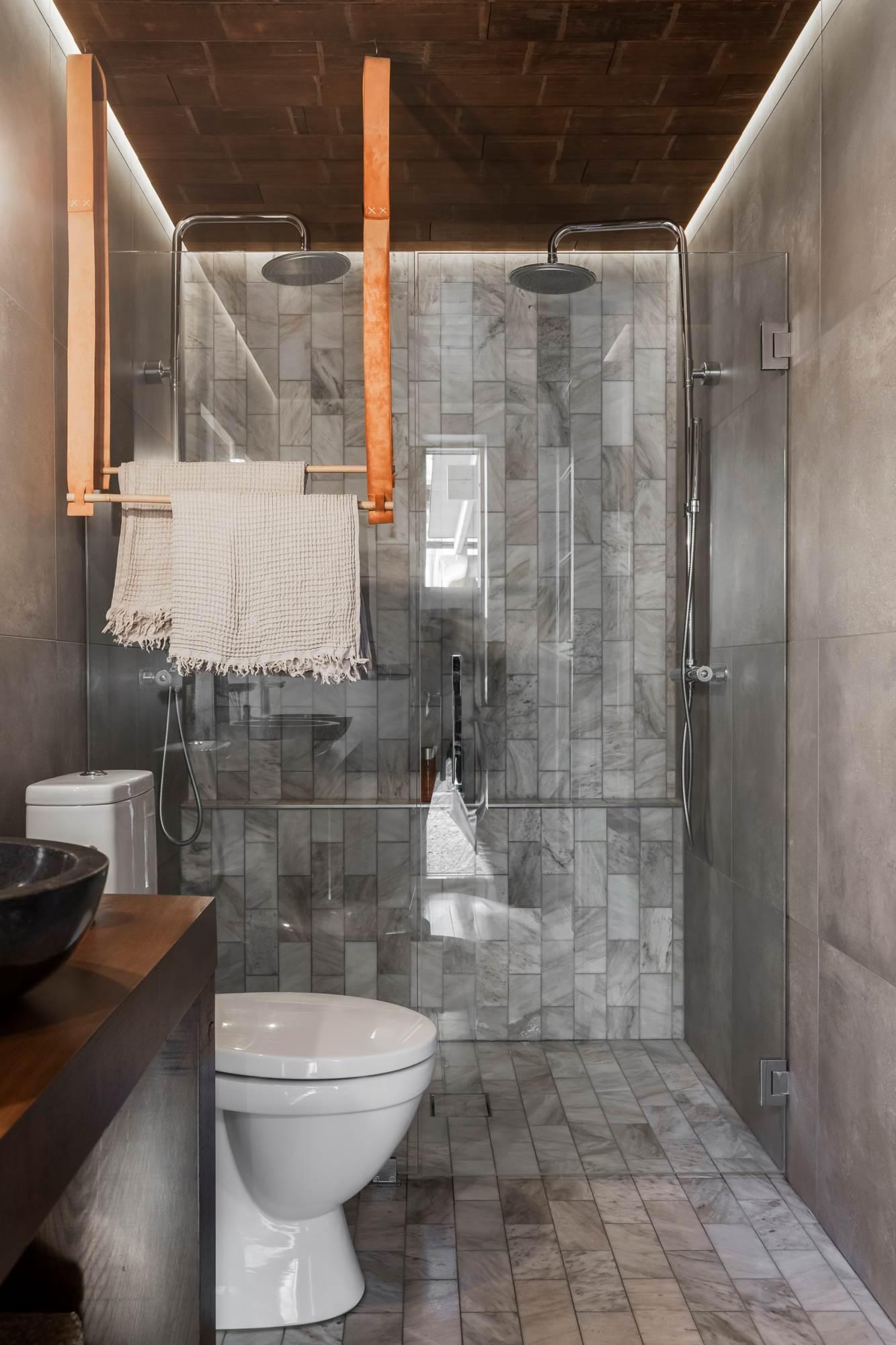 salle de bain grise et bois salle de bain grise et bois