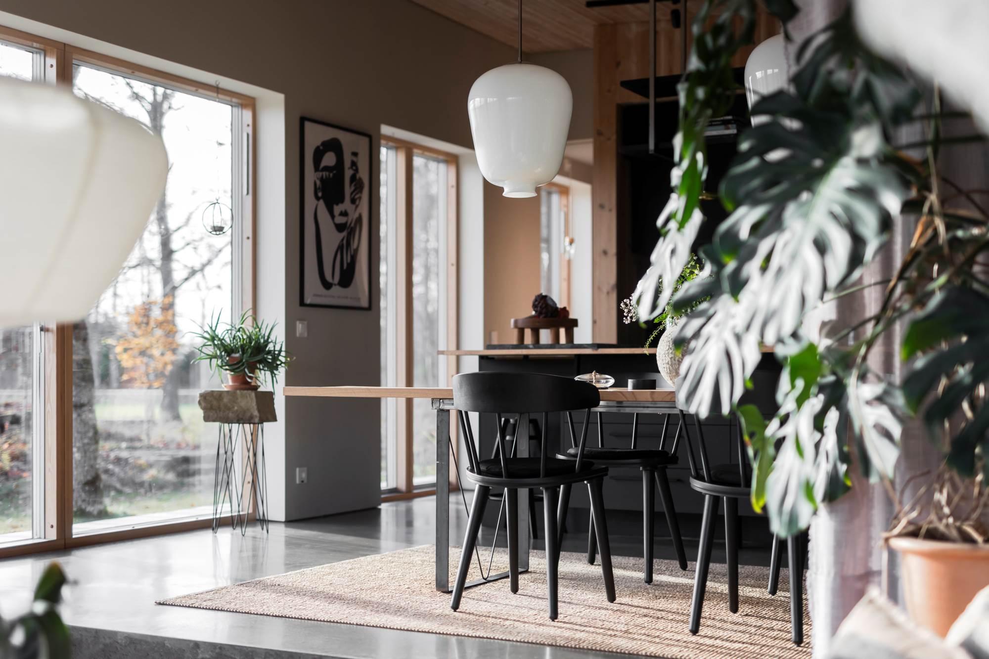cuisine ouverte noire maison contemporaine cuisine ouverte noire maison contemporaine