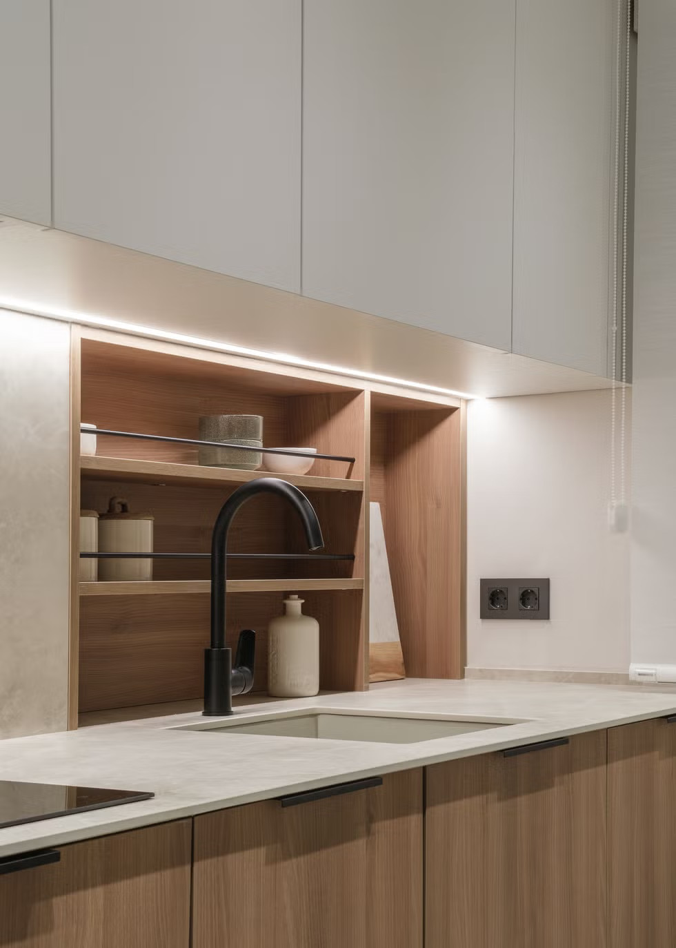 cuisine décoration contemporaine naturelle deux-pièces 50m2 cuisine décoration contemporaine naturelle deux-pièces 50m2