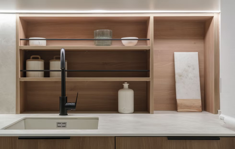 cuisine décoration contemporaine naturelle deux-pièces 50m2 cuisine décoration contemporaine naturelle deux-pièces 50m2