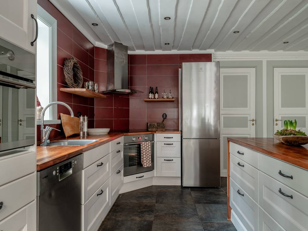 cuisine blanche et bois