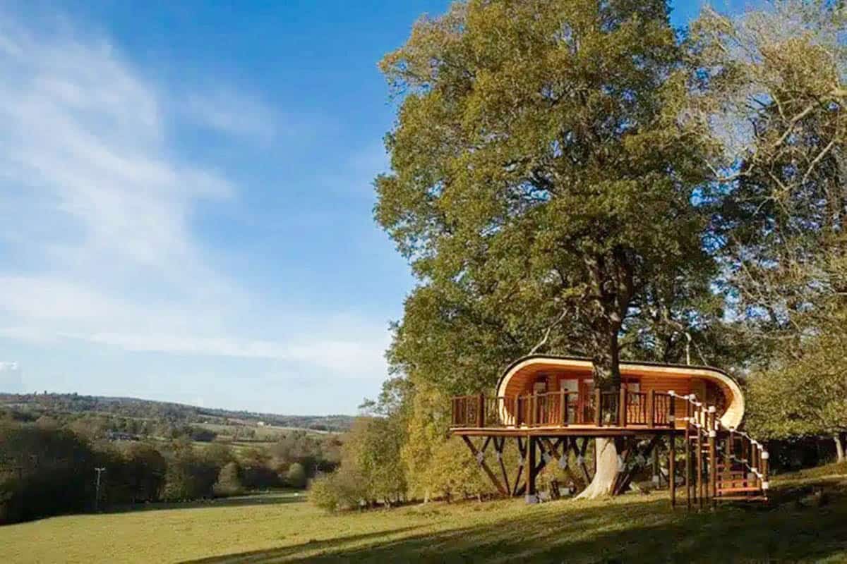 petite maison 48m2 aux lignes courbes Blue Forest petite maison 48m2 aux lignes courbes Blue Forest