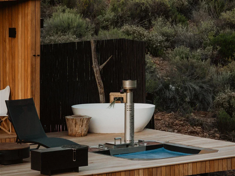 terrasse avec baignoire maison préfabriquée et modulaire en bois Verloren par Huizen Modular Homes terrasse avec baignoire maison préfabriquée et modulaire en bois Verloren par Huizen Modular Homes