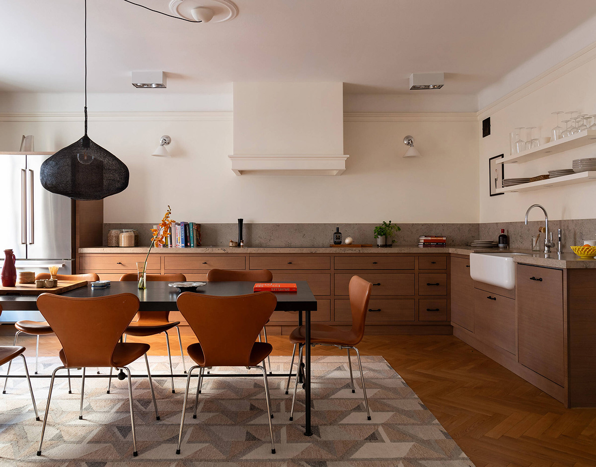 cuisine et salle à manger décoration mid-century