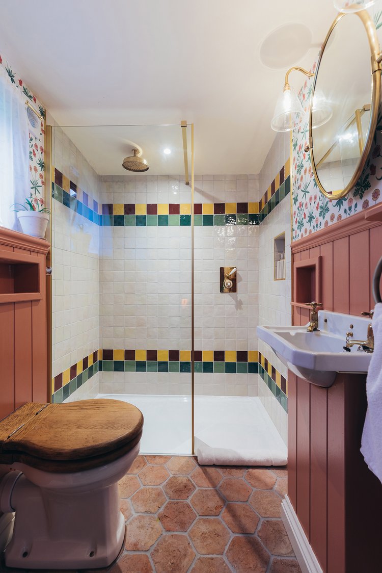 salle de bain maison anglaise décoration colorée et bohème salle de bain maison anglaise décoration colorée et bohème