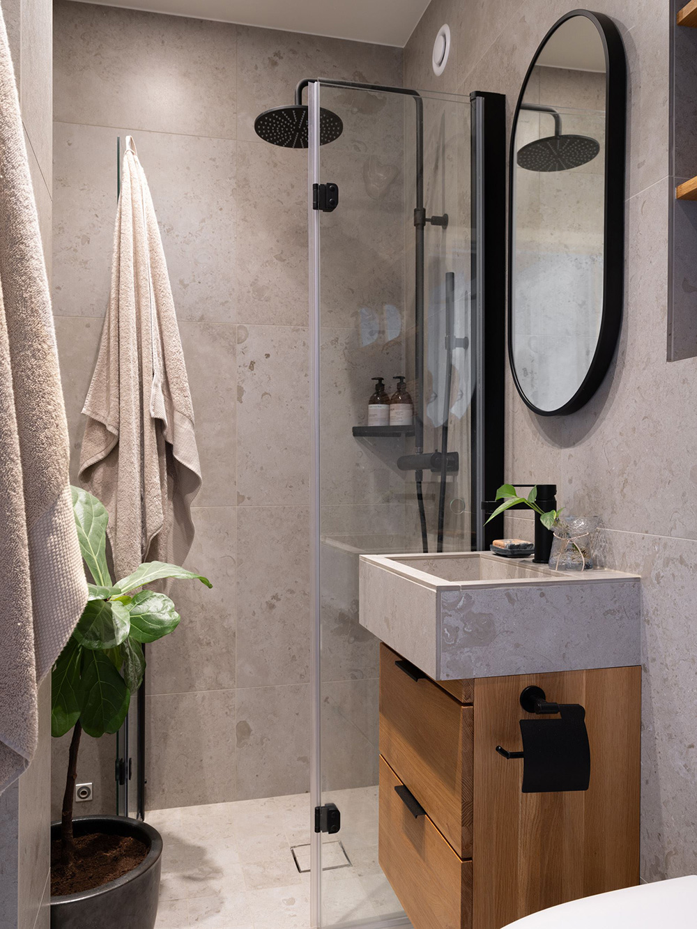 salle de bain grise salle de bain grise