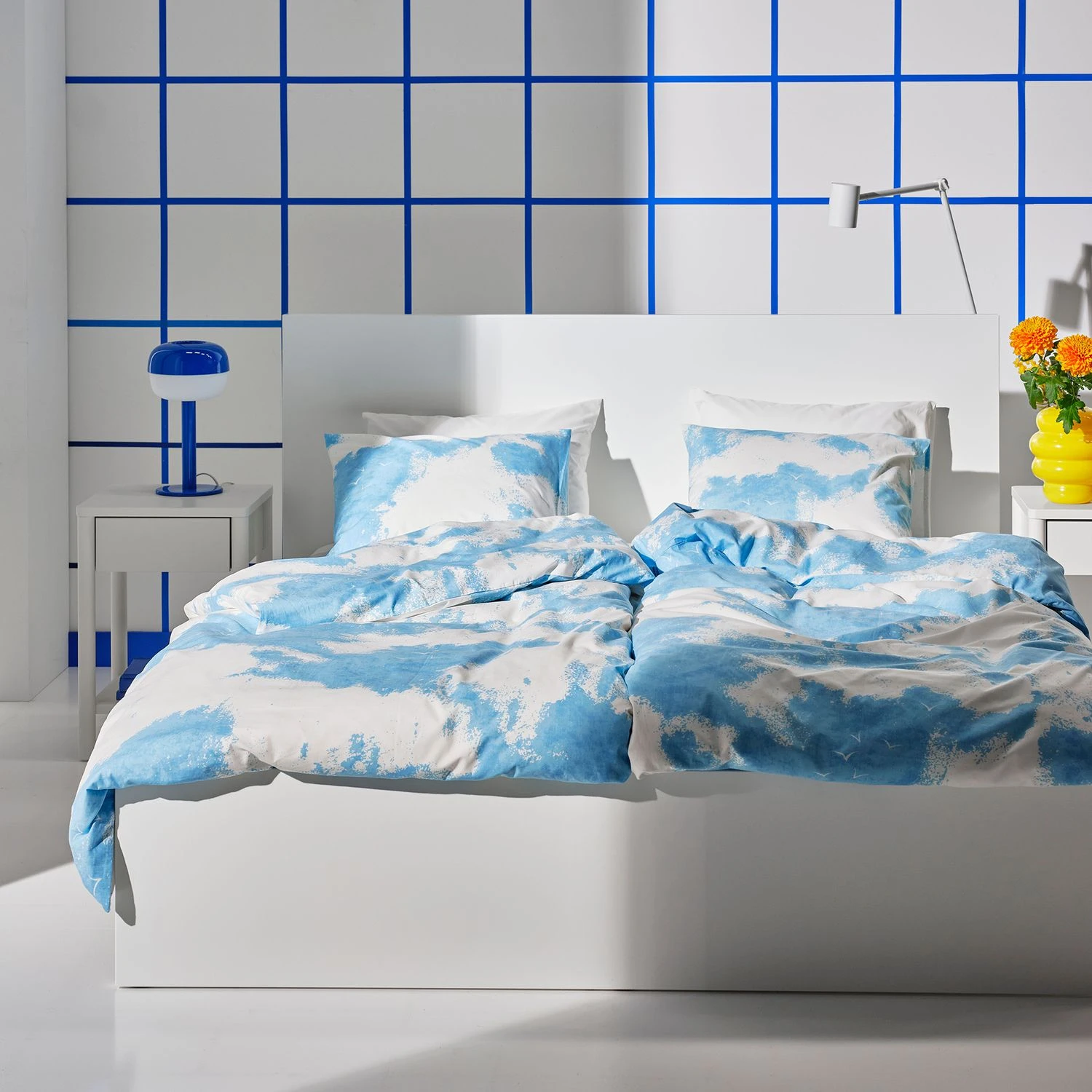 chambre blanche et bleue chambre blanche et bleue