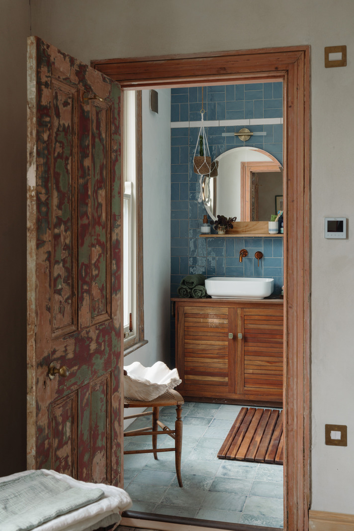 salle de bain bleue salle de bain bleue