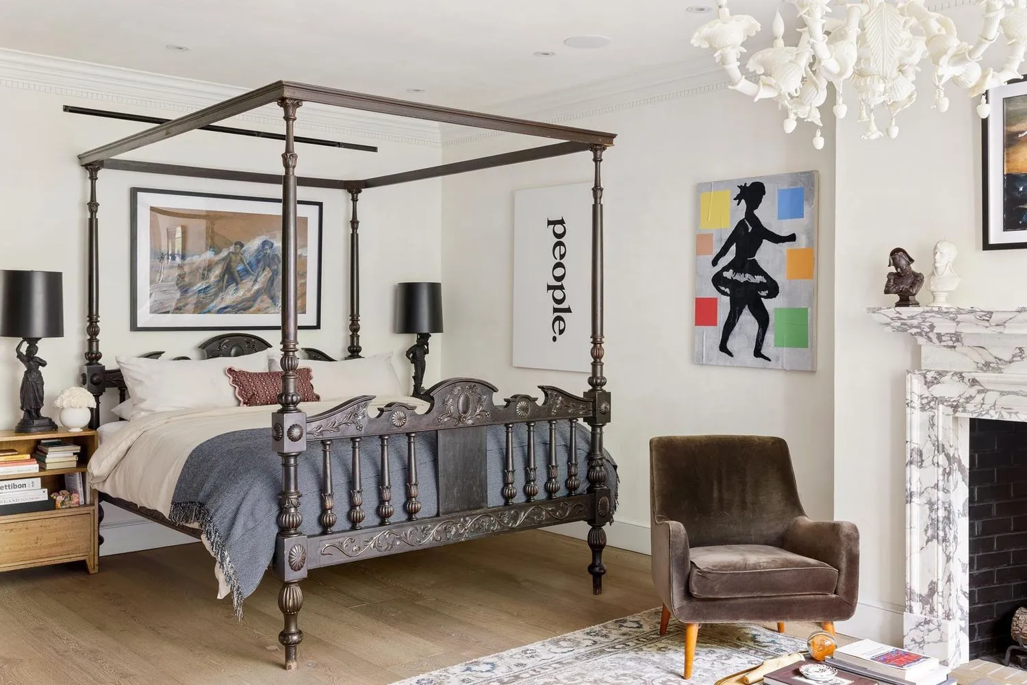 chambre maison de ville New York décoration contemporaine chambre maison de ville New York décoration contemporaine